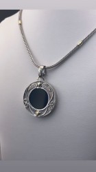 Cadena colgante plata y oro