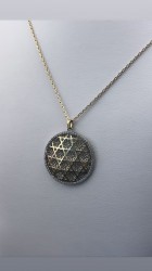 Cadena colgante con zirconas